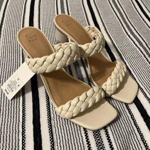 NWT A New Day Braided Heels